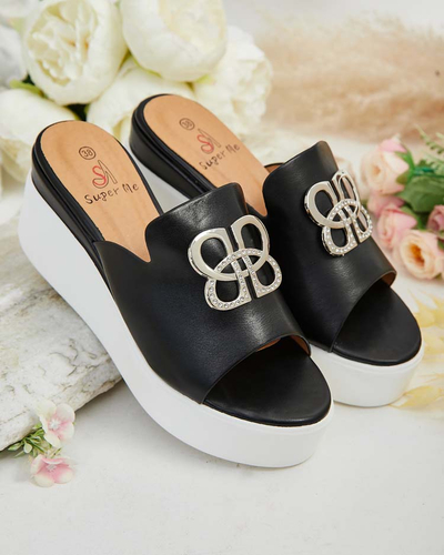 Royalfashion Sailme Flip-flops pentru femei pe o piele de pisică