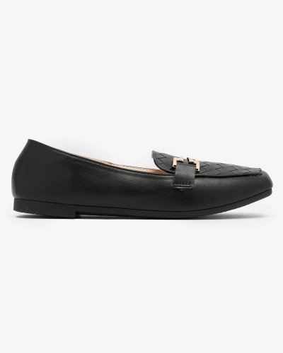 Royalfashion Mocasini negri pentru femei Bulerol
