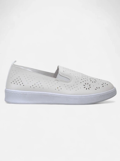 Royalfashion Încălțăminte damă slip-on cu model ajurat Mayla