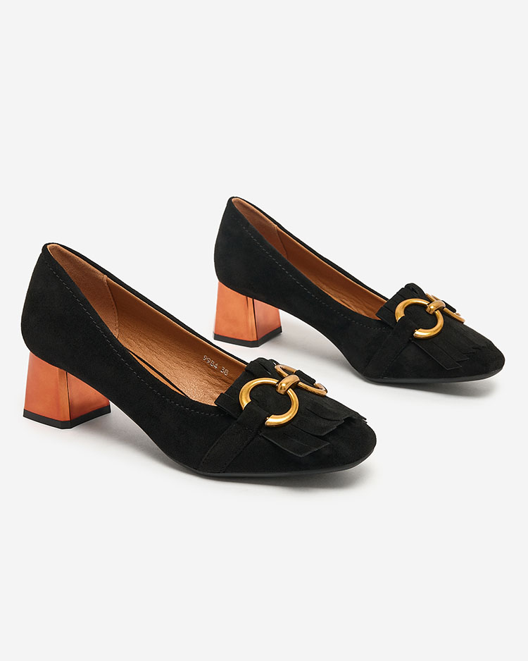 Royalfashion Pantofi cu toc cu sclipici pentru femei Gelopela