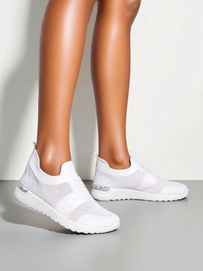 Royalfashion Pantofi sport din material textil pentru femei, tip slip-on Satet