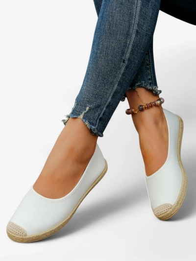 Espadrile ecologice din suede pentru femei Royalfashion Aroles