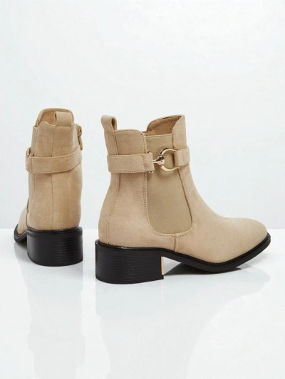 Botine de damă eco piele întoarsă Calivra