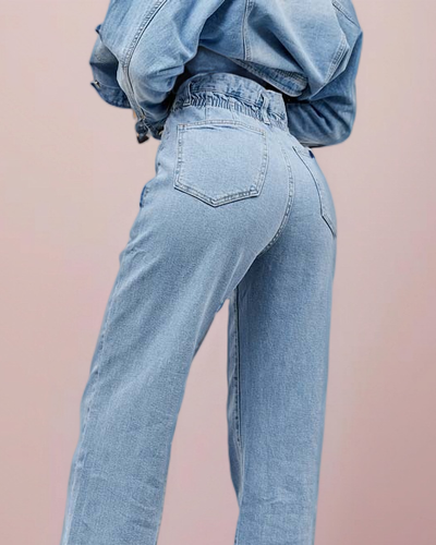 Royalfashion Pantaloni boyfriend din denim pentru femei