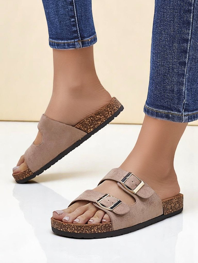 Sandale de damă Royalfashion cu catarame Foumy