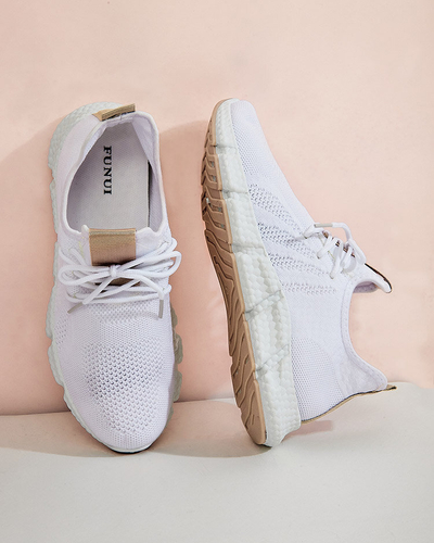 Pantofi sport alb si bej pentru dama Baym - Incaltaminte