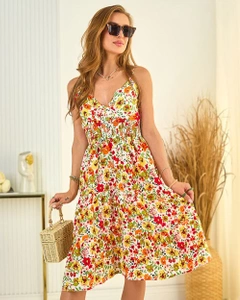 Royalfashion Rochie florală din bumbac pentru femei