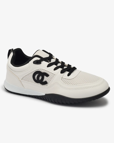 Pantofi sport de damă albi și negri Bofiale- Footwear