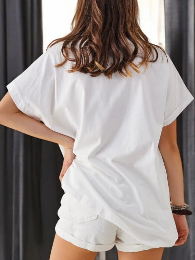 Royalfashion tricou din bumbac pentru femei cu imprimeu