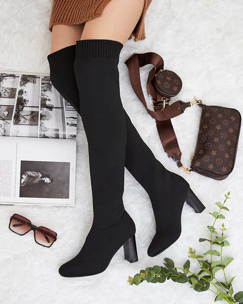 Royalfashion Cizme peste genunchi pentru femei Nolels