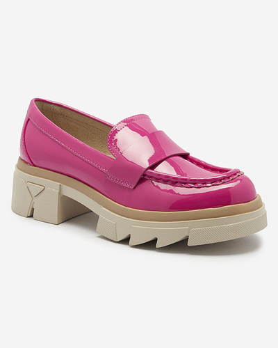 Royalfashion Mocasini fucsia lăcuită pentru femei Gelopa