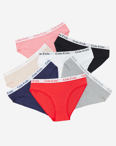 Un set de slip cu cauciuc decorativ - Lenjerie intimă
