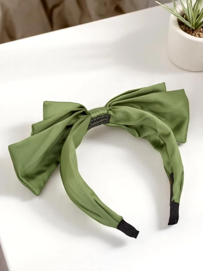 Royalfashion Bentiță de satin cu fundă Celine