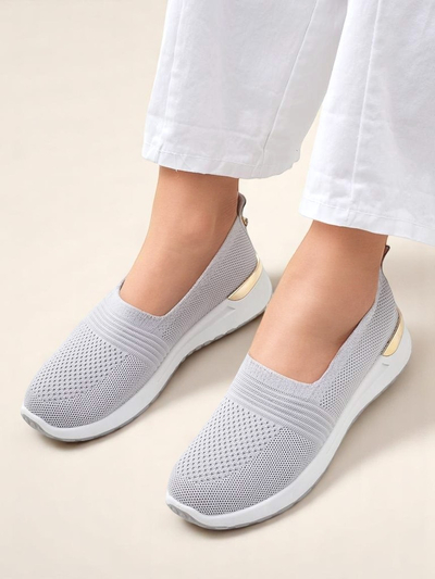 Pantofi din material pentru femei tip slip-on Royalfashion Perfeti