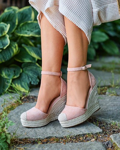 Royalfashion Sandale cu toc Meylasi roz pentru femei