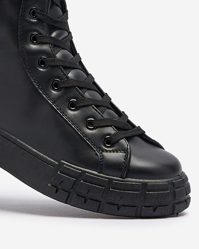 Pantofi sport de damă negri cu husă Efiffe- Footwear