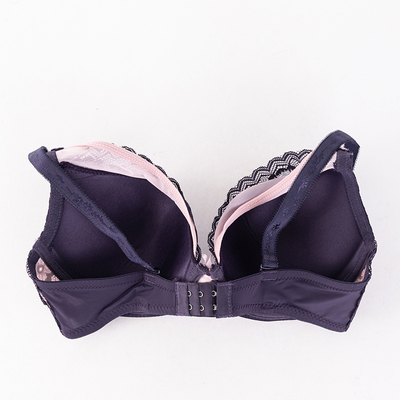 Sutien din dantela mov si roz - Lenjerie intima