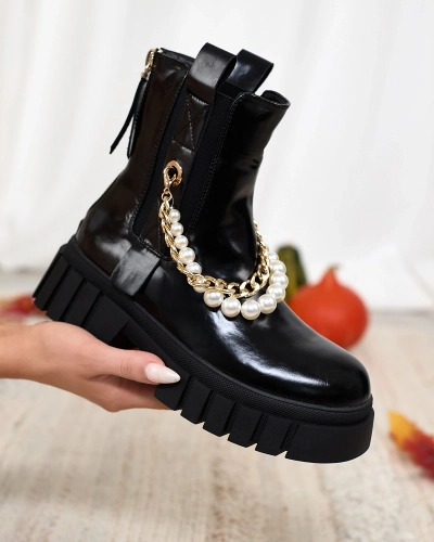 Royalfashion Negru cizme pentru femei Zifosca