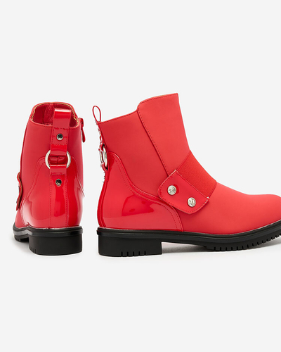 Royalfashion Cizme roșii mate pentru femei Setipfa