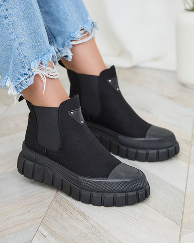 Royalfashion Negru adidași înalți pentru femei Nexeri