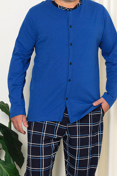 Royalfashion Pijama pentru bărbați gri închis