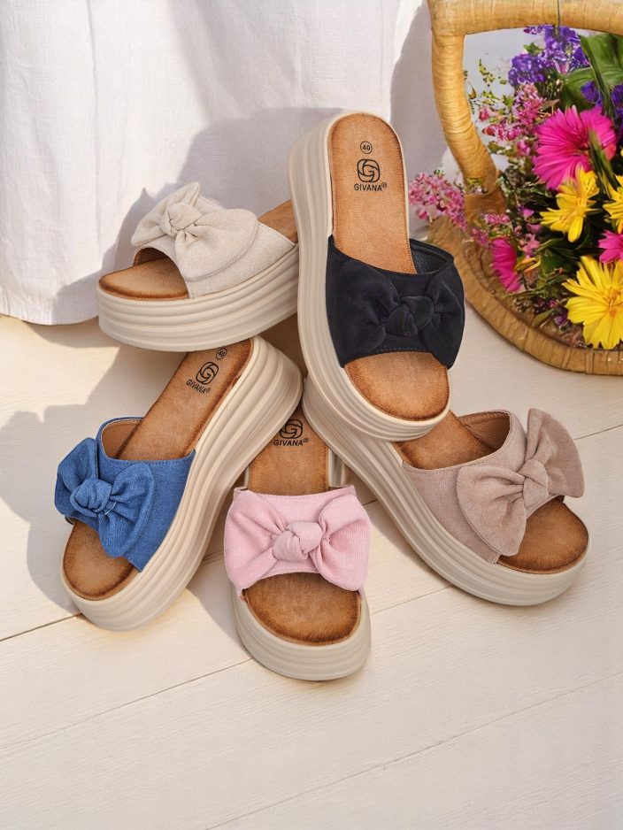 Royalfashion Papuci de damă cu platformă Givan