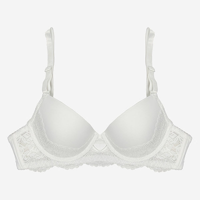 Sutien alb dama cu dantela - Lenjerie intima