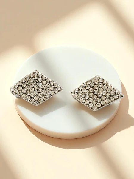 Royalfashion Cercei cu clips pentru femei cu zirconiu cubic