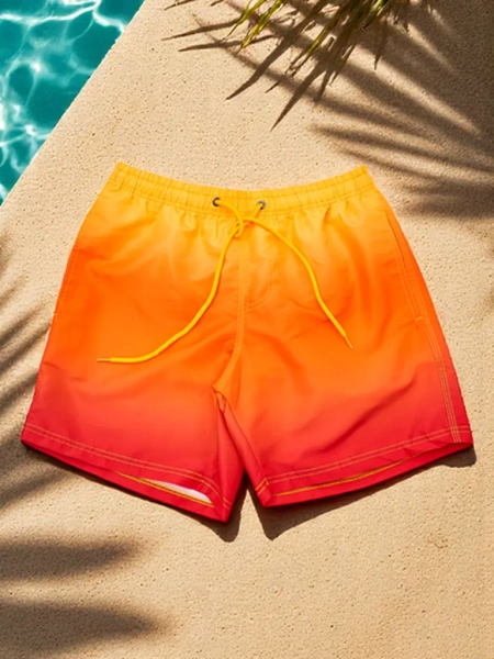 Royalfashion Sportliche Herren-Ombre-Shorts mit schützendem Netzfutter