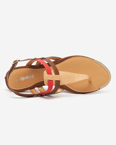 OUTLET Sandale dama maro si roz Sofav- Incaltaminte