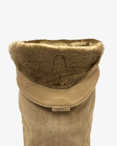 Royalfashion Cizme izolate de damă în culoarea camel Comfy Elegance