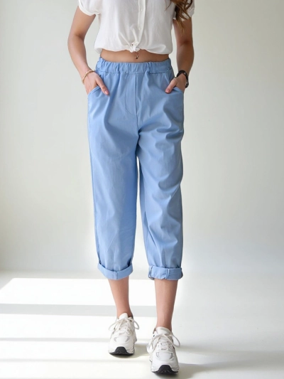 Pantaloni harem pentru femei Royalfashion, din viscoză