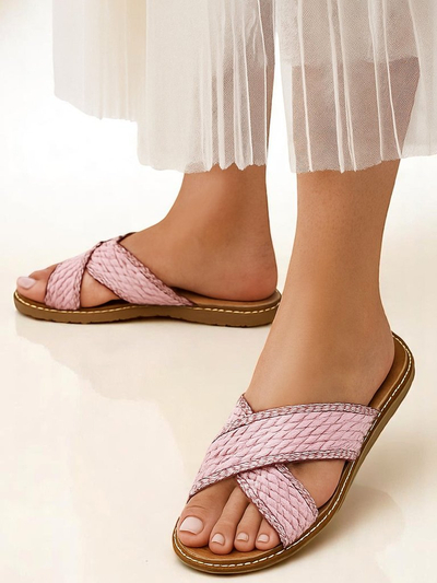 Sandale de femei Royalfashion cu bretele împletite Bornes