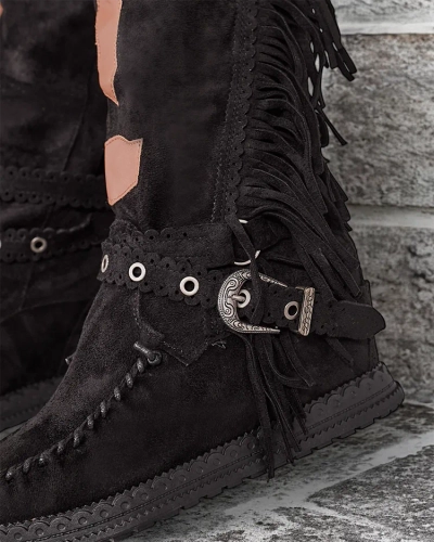 Royalfashion Cizme de damă cu ancoră ascunsă Indio