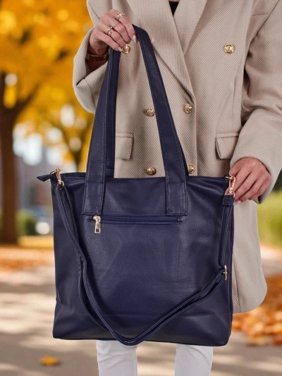 Geantă de damă mare shopper Moon Whisper din piele ecologică