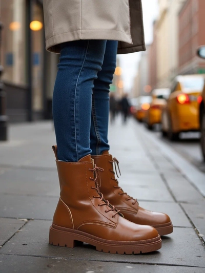 Royalfashion Cizme cu șiret Bumalo pentru femei