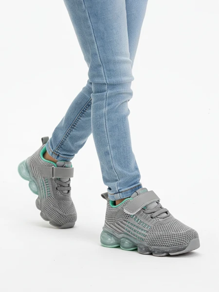 Sneakers Dama Astra Gri Sintetici Sport Vara