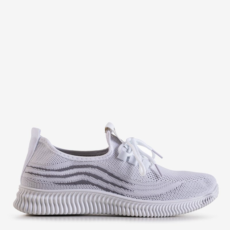 Încălțăminte de sport albă pentru femei Slisov - Încălțăminte