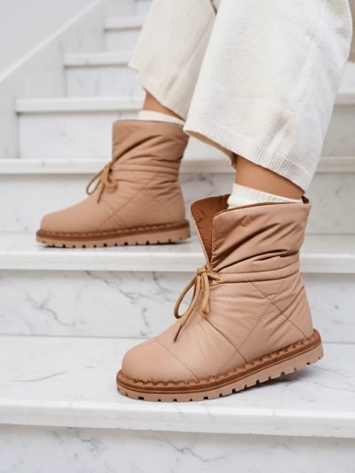 Royalfashion Cizme de zăpadă slip-on de damă, maro Nevonsis