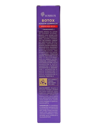LUXELUX Hypnosia Cremă de ochi Botox Keratină Colagenum pentru ochi
