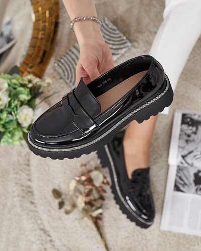 Royalfashion Mocasini lăcuiți pentru femei Deru