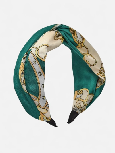 Royalfashion Opaska damska w stylu apaszki z eleganckim printem