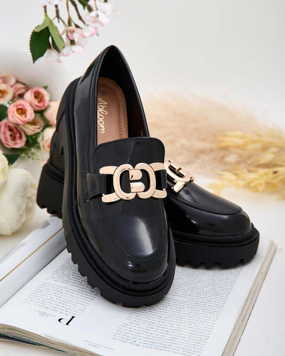 Royalfashion Mocasini lăcuiți de damă Bevevra