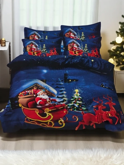 Royalfashion Lenjerie de pat de Crăciun 160x200 set 3 PIESE