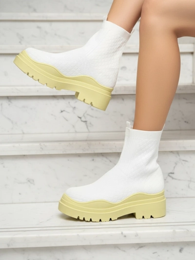 Pantofi Eleganți de Damă Lime în Stil Vintage