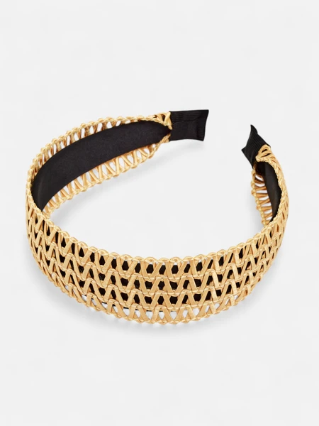 Royalfashion Opaska rum ażurowa împletită