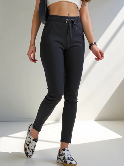 Royalfashion Pantaloni skinny de bumbac pentru femei