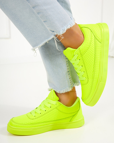 Pantofi sport dama verde neon Najso - Incaltaminte
