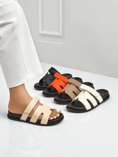 Royalfashion Sandale de damă din piele ecologică ReppiFlex