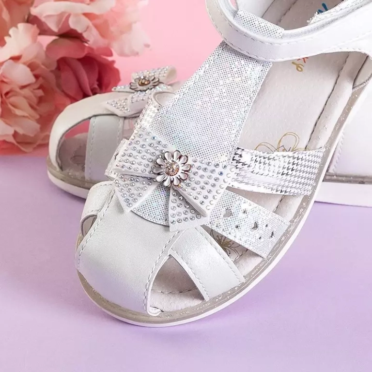 OUTLET Sandale fete bej cu decoratiuni Lalali - Incaltaminte